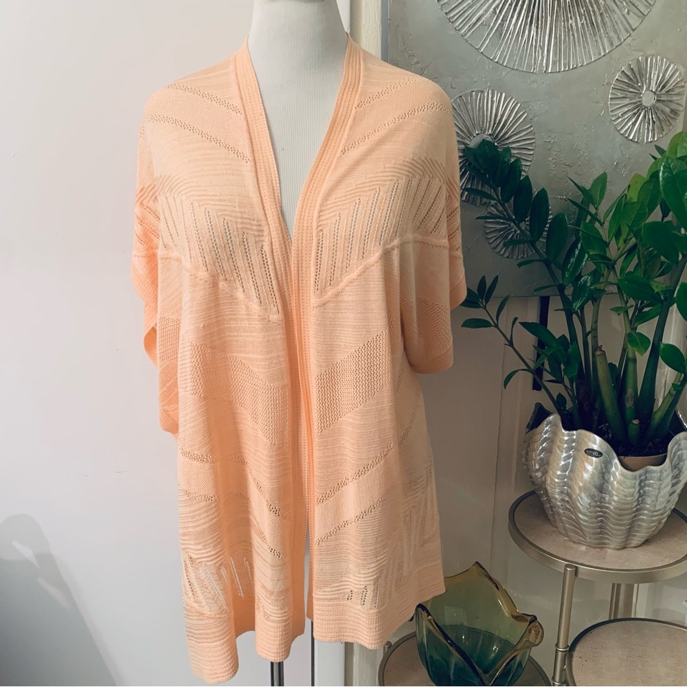 NWT Chico's cotton blend open front oversized cardigan/poncho size S/M